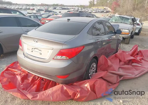 2015 Hyundai Accent Gls from USA, damaged, VIN KMHCT4AE1FU853753